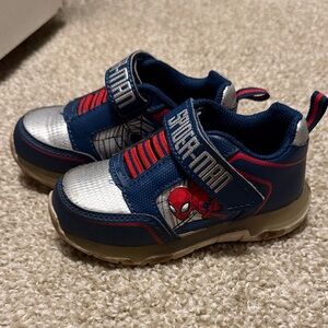 Marvel Spider-Man Kids Sneakers - Navy and Silver
